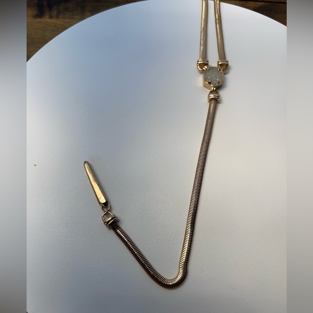 Kendra Scott long necklace gold tone - Picture 12 of 12